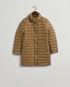 Leichter Daunenmantel warm khaki