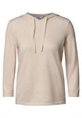 Leichter Hoodie pearl beige
