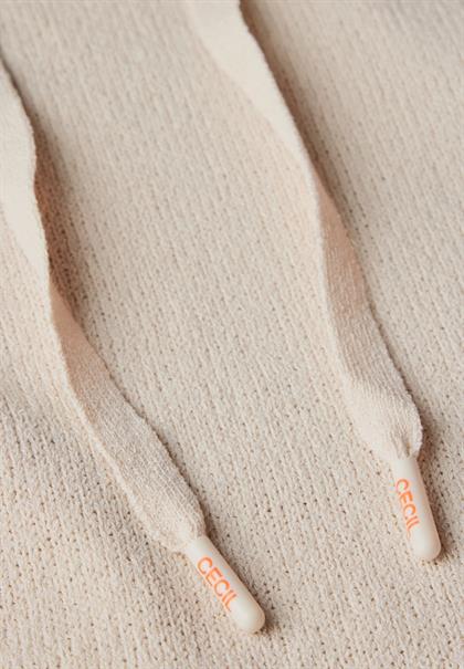 Leichter Hoodie pearl beige