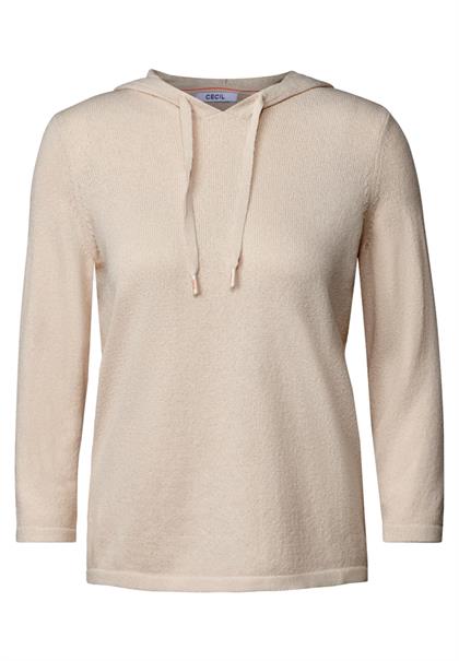 Leichter Hoodie pearl beige