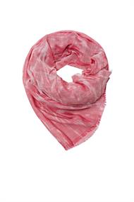 Leichter Schal mit Print pink fuchsia 2