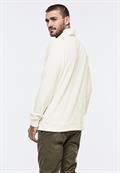 Leichter Schalkragen Sweat pearl white