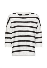 Leichter Strickpullover mit Brusttasche caviar