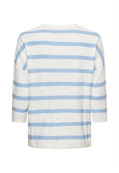 Leichter Strickpullover mit Brusttasche soft blue