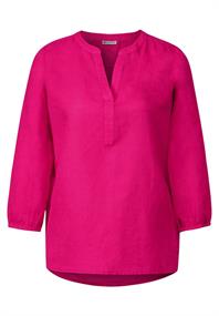 Leinen-Baumwolle-Mix Bluse oasis pink