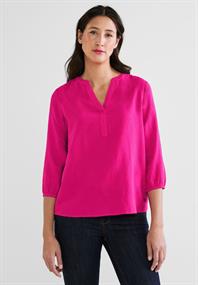 Leinen-Baumwolle-Mix Bluse oasis pink
