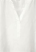 Leinen-Baumwolle-Mix Bluse off white