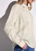 Leinen-Hemdbluse moonstone sand