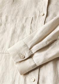 Leinen-Hemdbluse moonstone sand