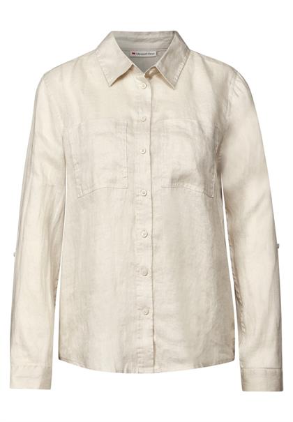 Leinen-Hemdbluse moonstone sand