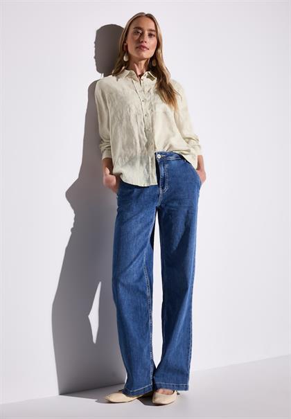 Leinen-Hemdbluse moonstone sand