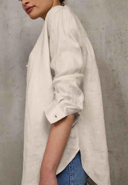 Leinen-Hemdbluse moonstone sand