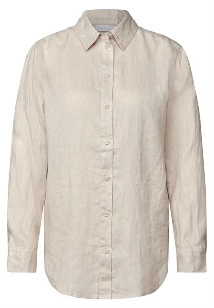 Leinen-Hemdbluse moonstone sand