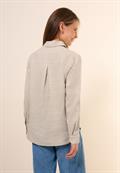 Leinen-Hemdbluse pumice beige
