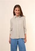 Leinen-Hemdbluse pumice beige