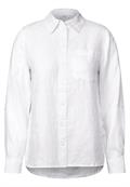 Leinen-Hemdbluse white