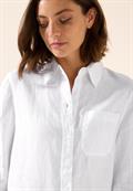 Leinen-Hemdbluse white