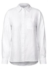 Leinen-Hemdbluse white