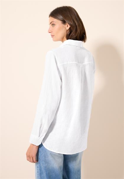 Leinen-Hemdbluse white