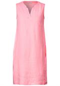 Leinen Kleid soft neon pink