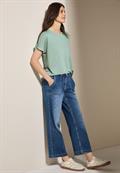 Leinen-Look Glitzer-Shirt ice sage green