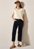 Leinen-Look Glitzer-Shirt pumice beige