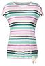 Leinen-Look Streifen-Shirt agave green