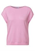 Leinen-Look Strickpullover cherry blossom pink