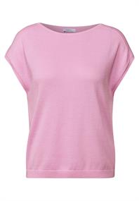 Leinen-Look Strickpullover cherry blossom pink