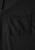 Leinen-Look T-Shirt black