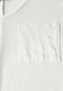 Leinen-Look T-Shirt off white