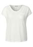 Leinen-Look T-Shirt off white