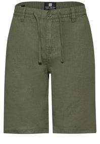 Leinen Shorts herbal green