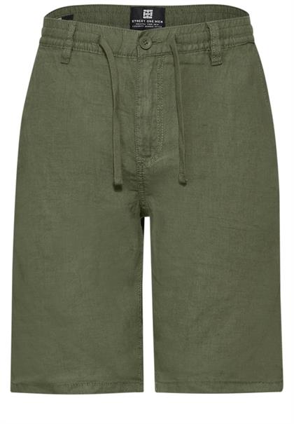 Leinen Shorts herbal green