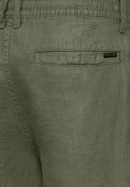 Leinen Shorts herbal green