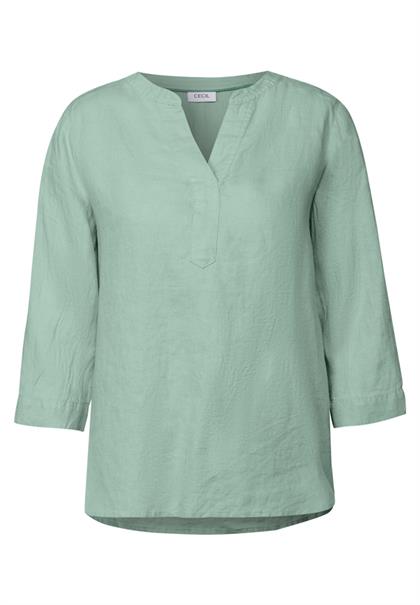 Leinenbluse ice sage green
