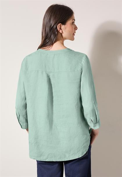 Leinenbluse ice sage green