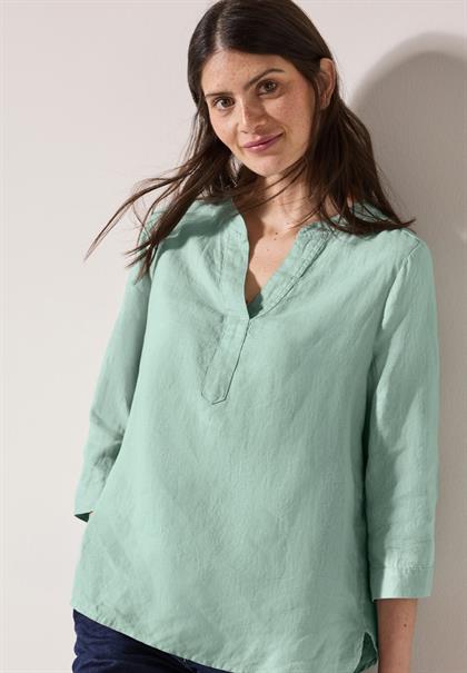 Leinenbluse ice sage green