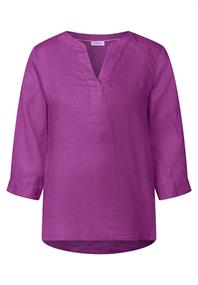 Leinenbluse magenta lacquer