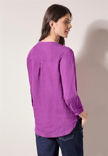 Leinenbluse magenta lacquer