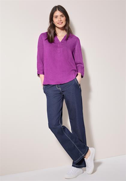 Leinenbluse magenta lacquer