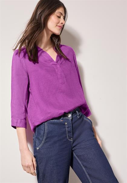 Leinenbluse magenta lacquer