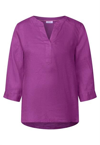 Leinenbluse magenta lacquer