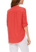 Leinenbluse mit 3/4 Arm orange