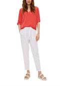 Leinenbluse mit 3/4 Arm orange