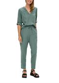 Leinenbluse mit 3/4 Arm petrol