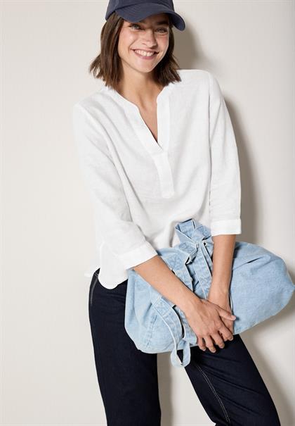 Leinenbluse white