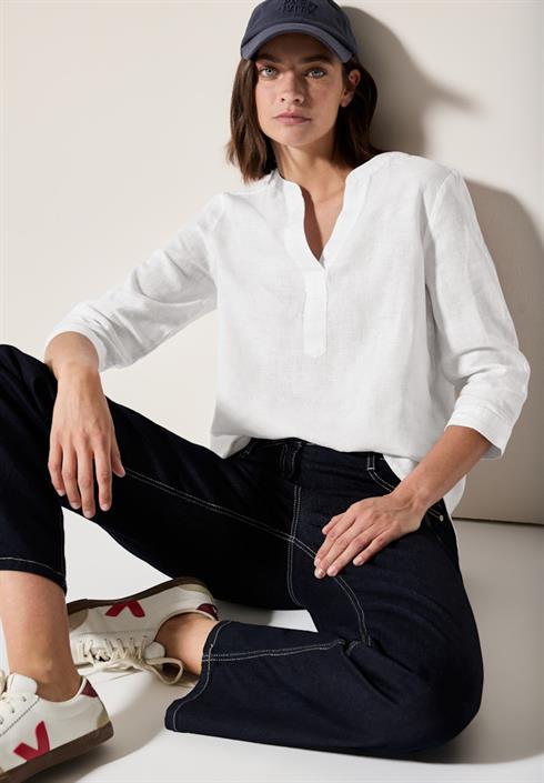 leinenbluse-white