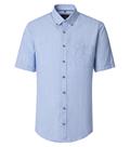 Leinenhemd kurzarm blau1