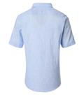 Leinenhemd Kurzarm blau